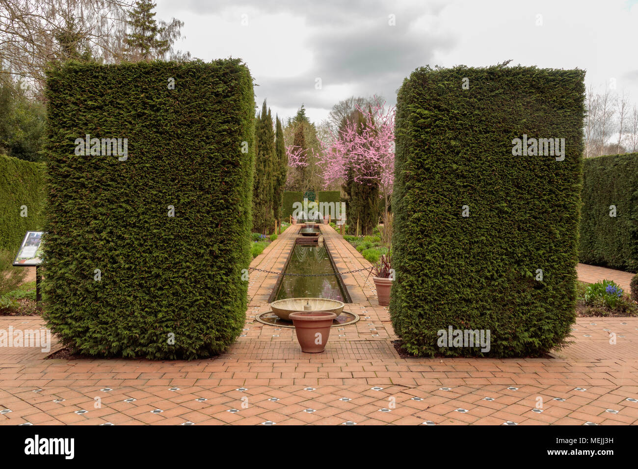 Die Alhambra Gärten, Roundhay Park Stockfoto
