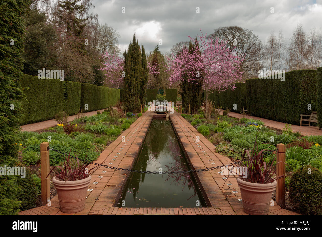 Die Alhambra Gärten, Roundhay Park Stockfoto