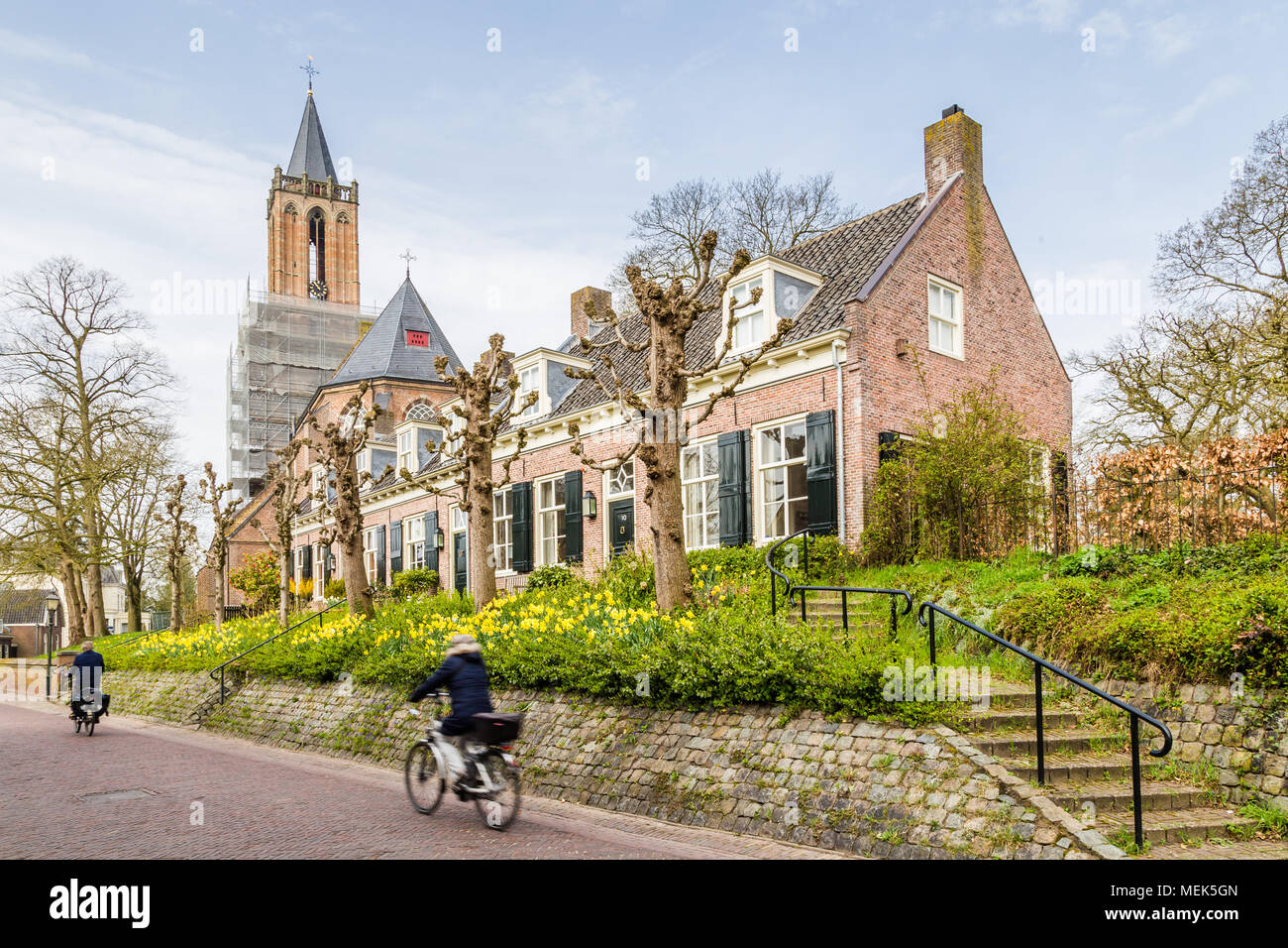 Streetview traditionelle niederländische Dorf Stockfoto
