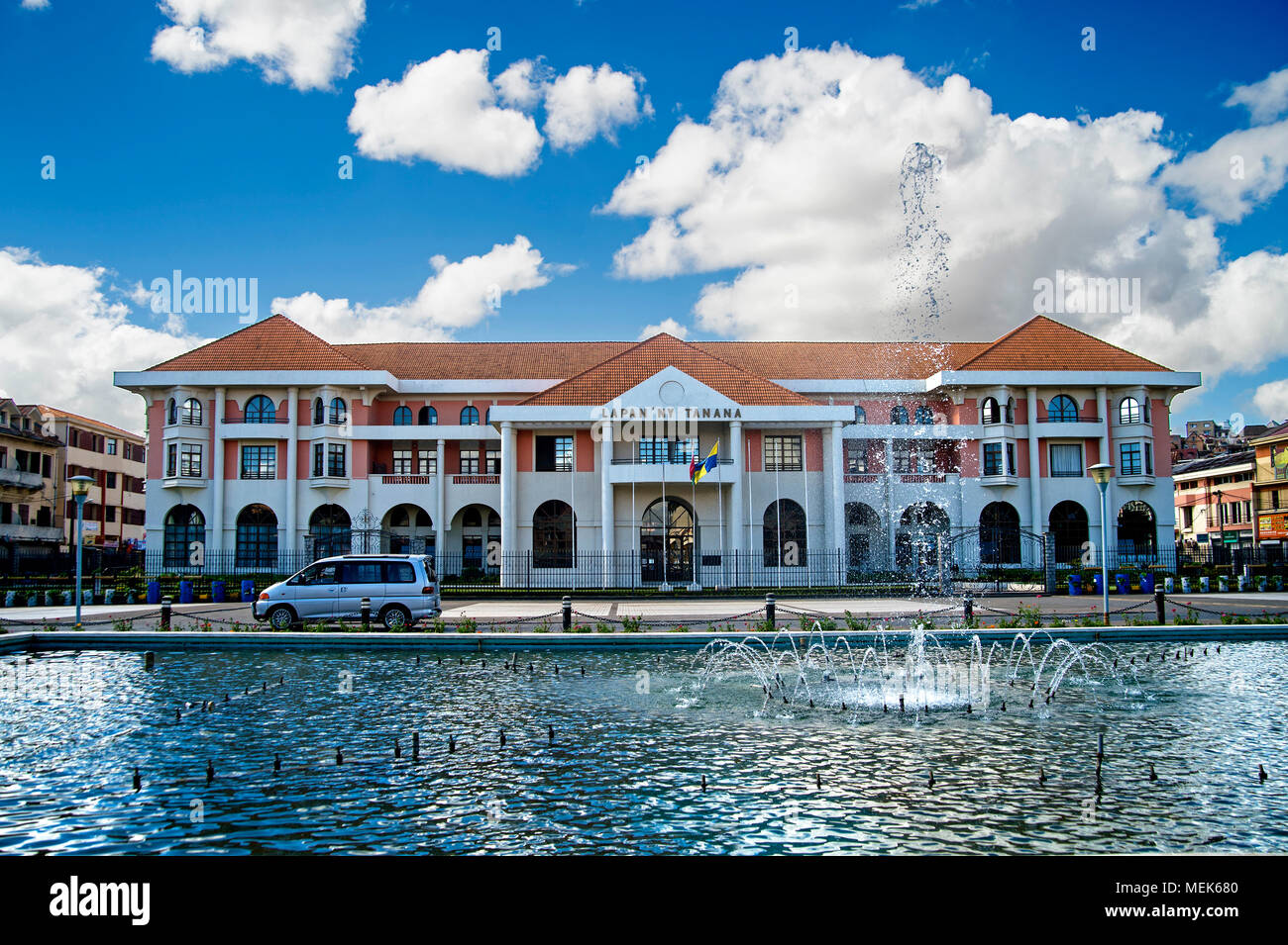 Rathaus Gebäude, Antananarivo, Madagaskar Stockfoto