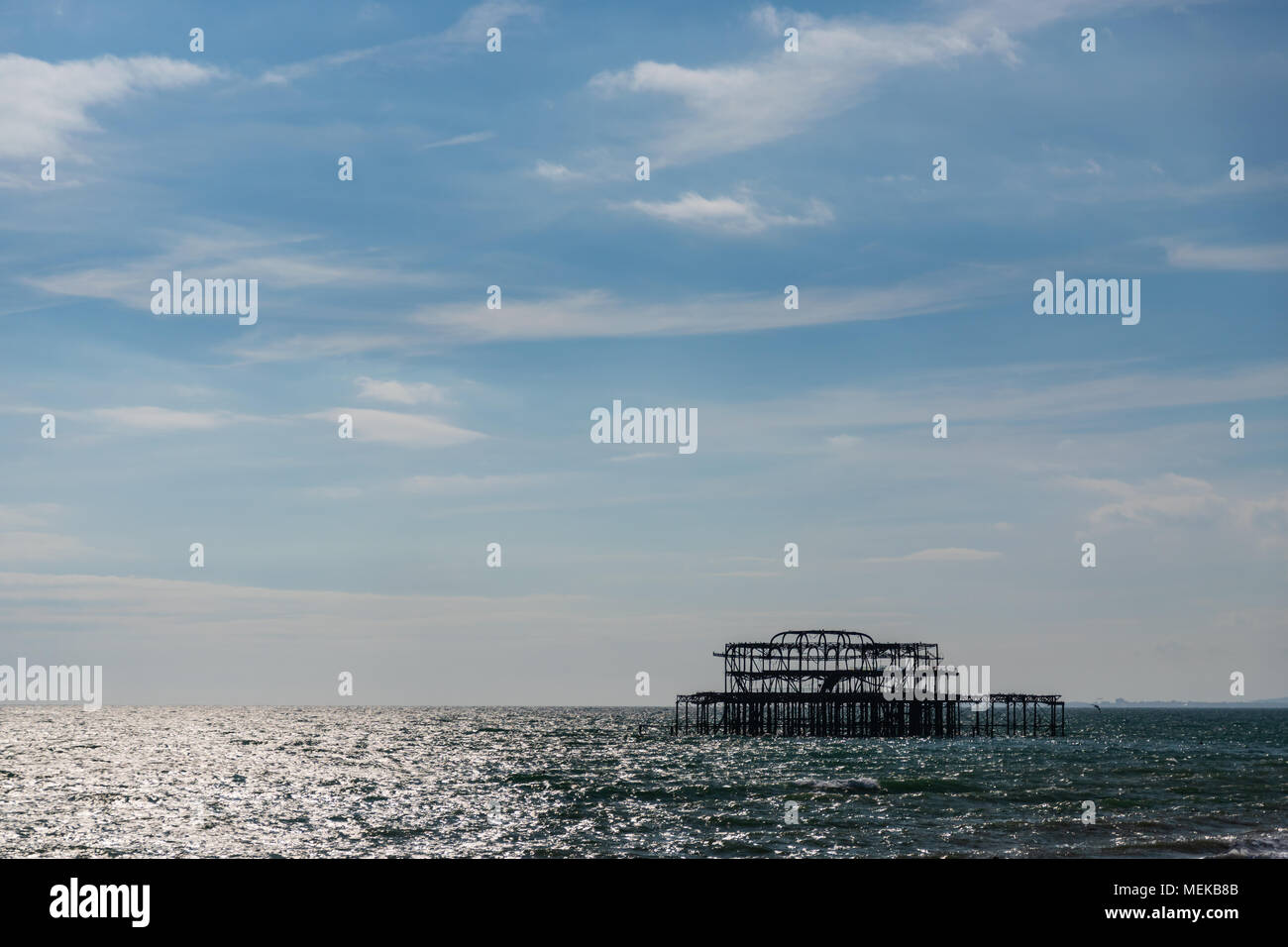 Der marode West Pier in Brighton Stockfoto