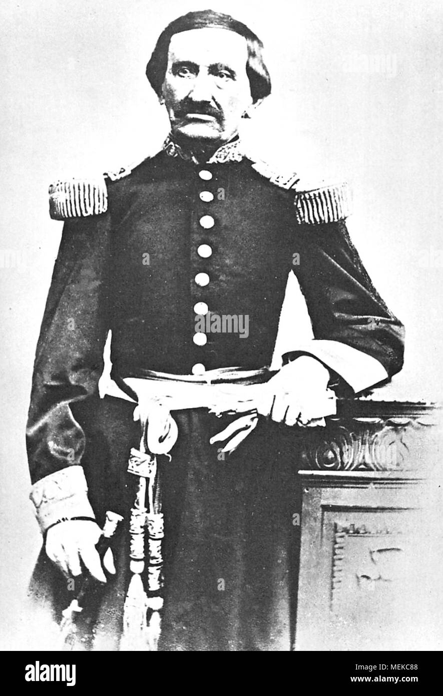 Antonio Gutiérrez de la Fuente (1796-1878), peruanischer Politiker, der auch in der Peruanischen Militär gedient. Er diente kurz als der neunte Präsident von Peru im Juni 7 - September 1, 1829. Stockfoto