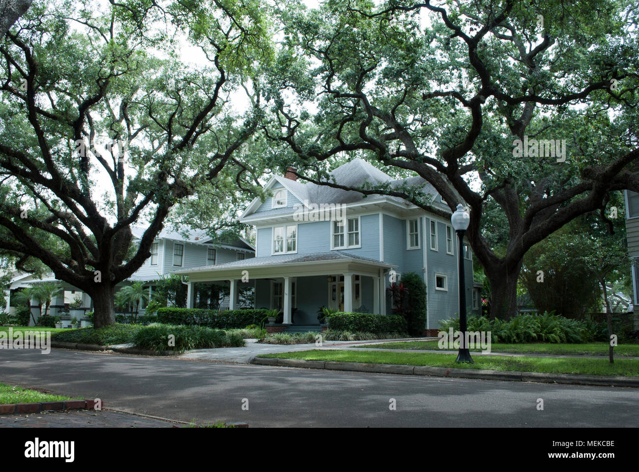Southern style Haus. American Home. Stockfoto