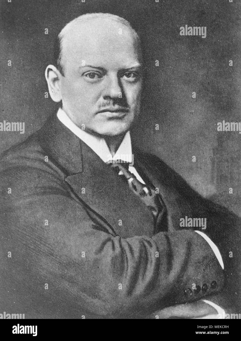 Gustav Stresemann (1878-1929) deutsche Staatsmann, der als Kanzler 1923 serviert und Außenminister 1923 - 1929, während der Weimarer Republik Stockfoto