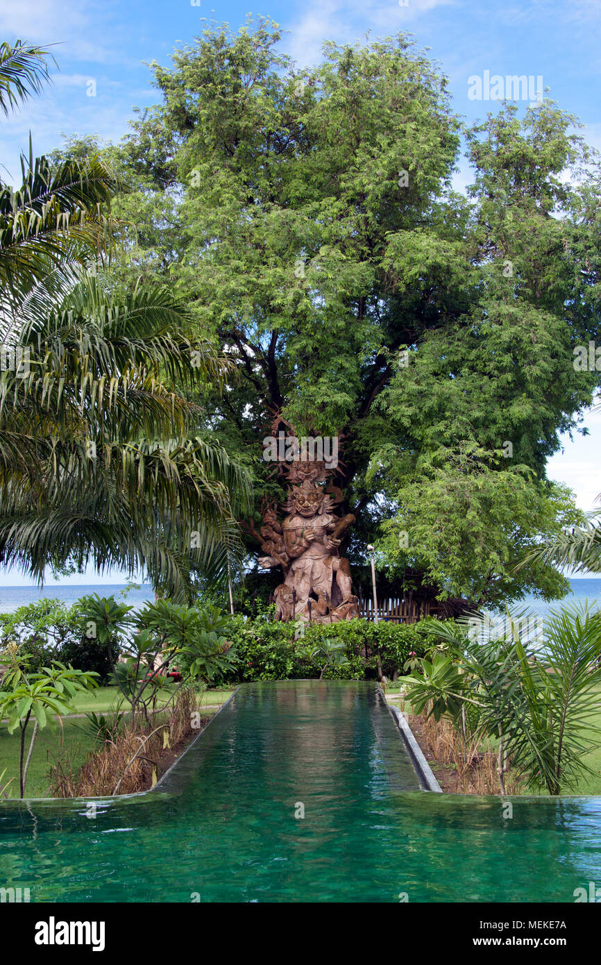 Schwimmbad Tugu Resort Tanjung Lombok Indonesien Stockfoto