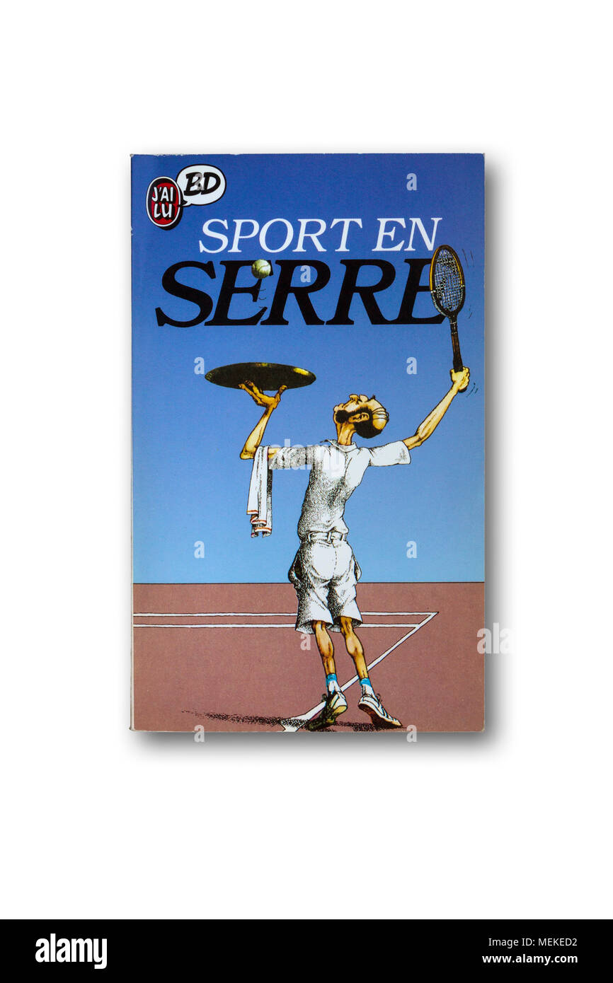 Der Port en Serre' - das Buch der dunklen Humor Cartoons zum Thema Sport durch französische Karikaturist Claude Serre (1938-1998) Stockfoto