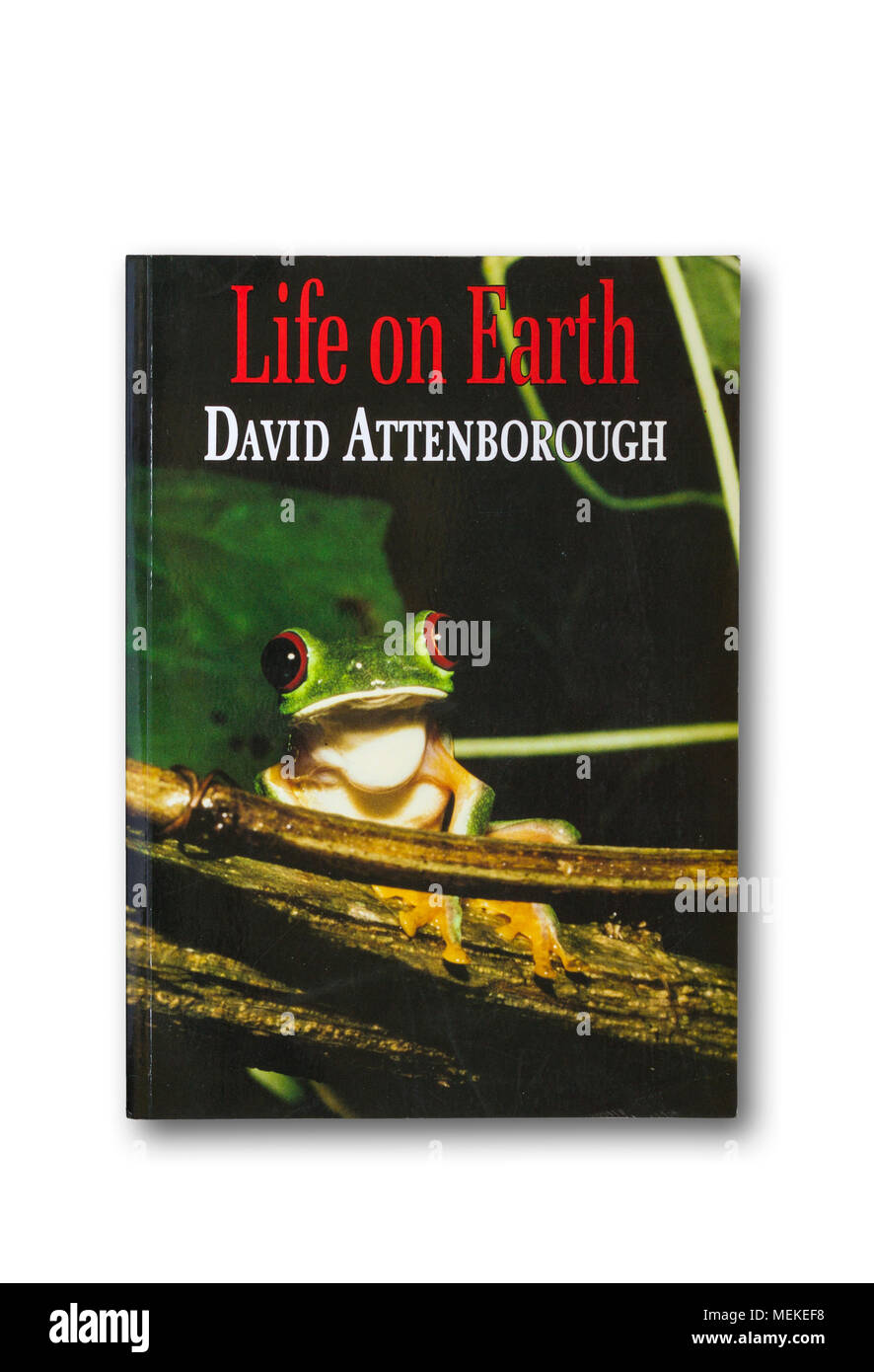 "Das Leben auf der Erde "non-fiktionale Buch über Evolution und tierische Leben zu TV-Serie von David Attenborough begleiten Stockfoto