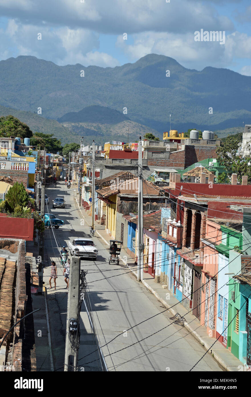Straße in Trinidad, Kuba Stockfoto