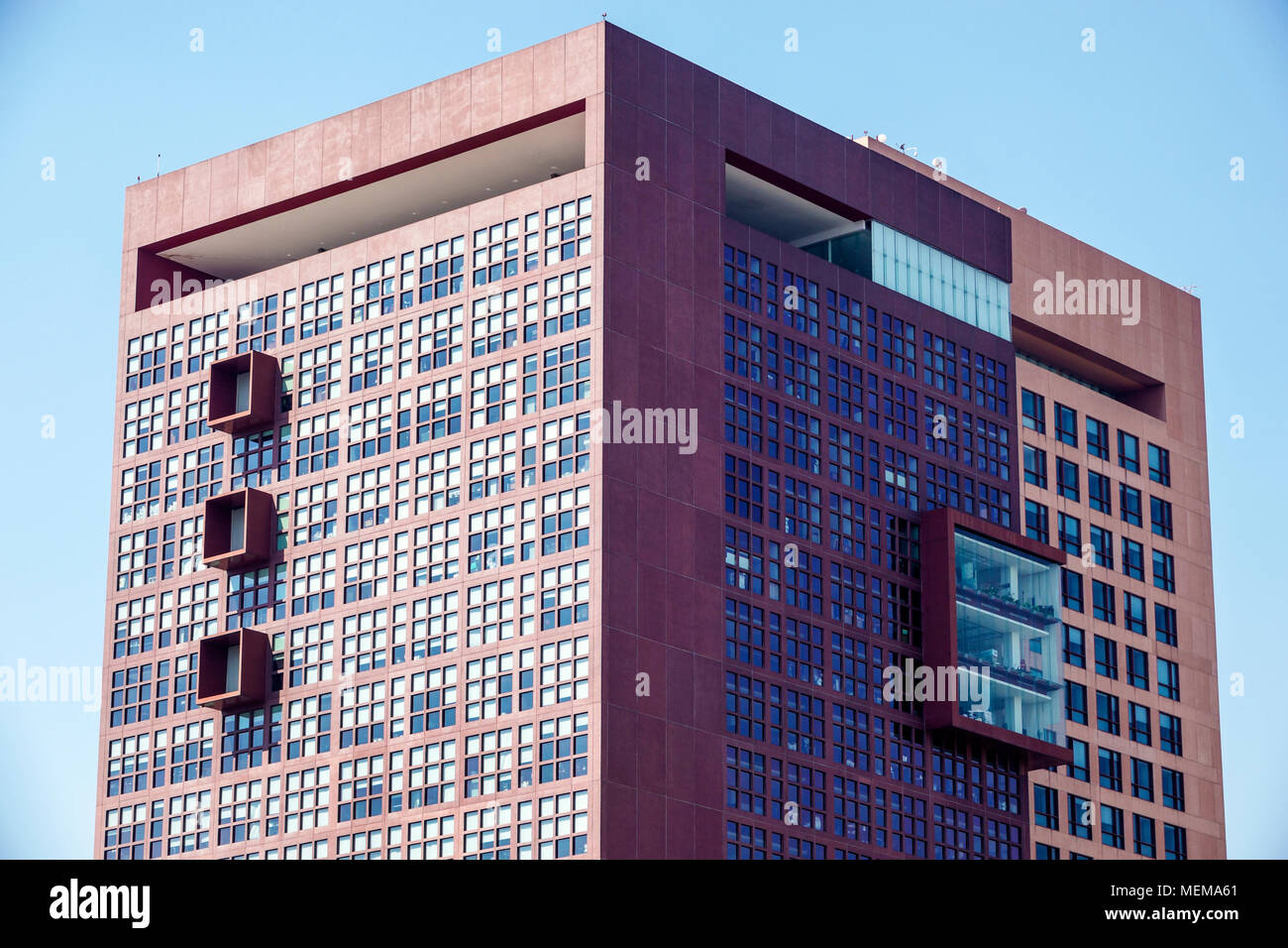 Mexiko-Stadt, Mexikanisch, Hispanic, historisches Zentrum, Avenida Juarez, Tribunal Superior de Justicia del Distrito Federal, Wolkenkratzer, Architekt Legorreta, g Stockfoto