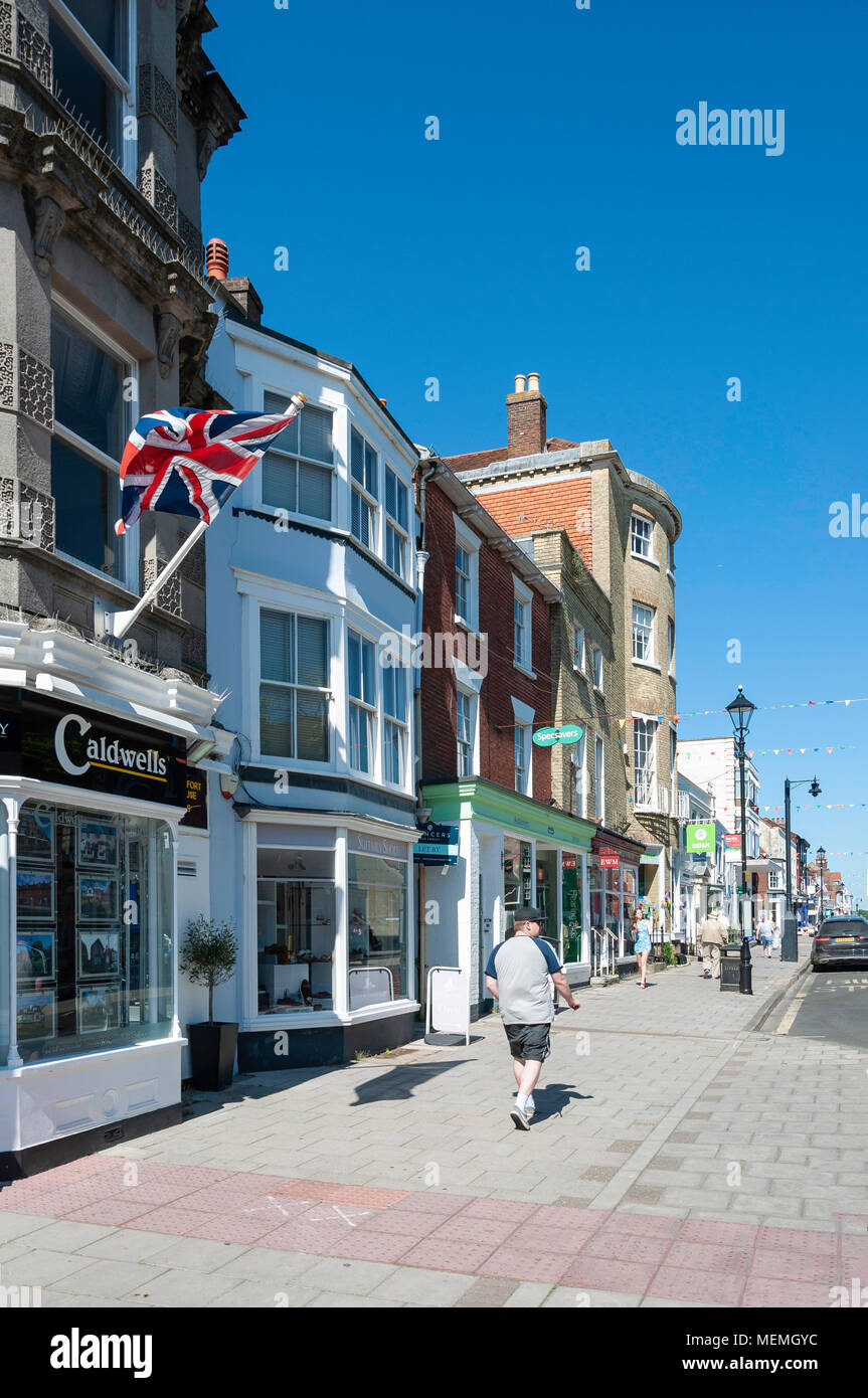 High Street, Lymington, Hampshire, England, Vereinigtes Königreich Stockfoto