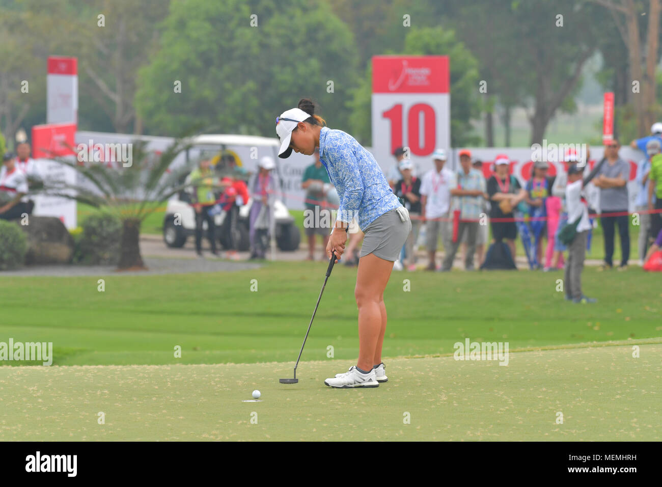 Danielle Kang von USA in Honda LPGA Thailand 2018 im Siam Country Club, Old Course am 24. Februar 2018 in Pattaya, Chonburi, Thailand. Stockfoto