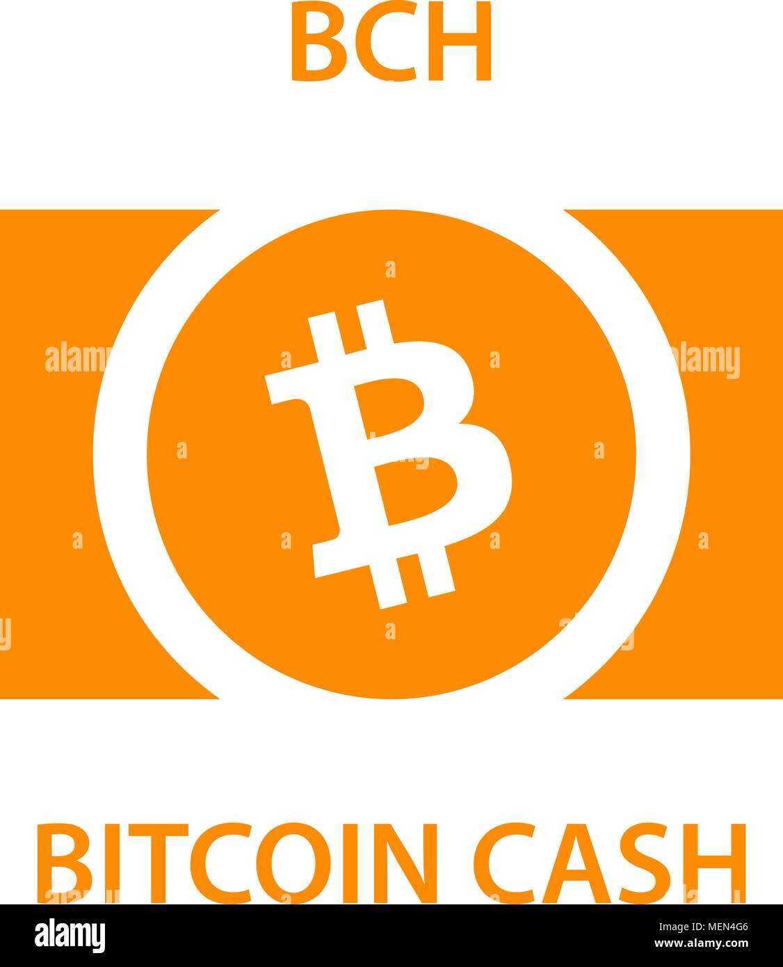 Bitcoin cash cryptocurrency blockchain Symbol. Virtuelle elektronische, Internet Geld oder cryptocoin Symbol, Logo Stock Vektor