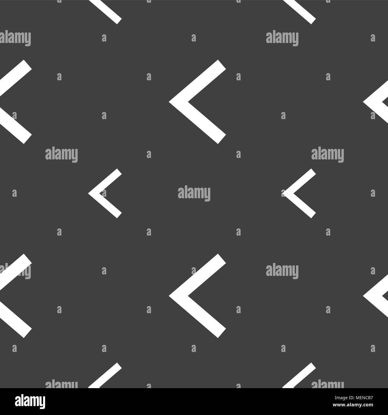 Pfeil links, Weg aus Symbol unterzeichnen. Nahtlose Muster auf einem grauen Hintergrund. Vector Illustration Stock Vektor