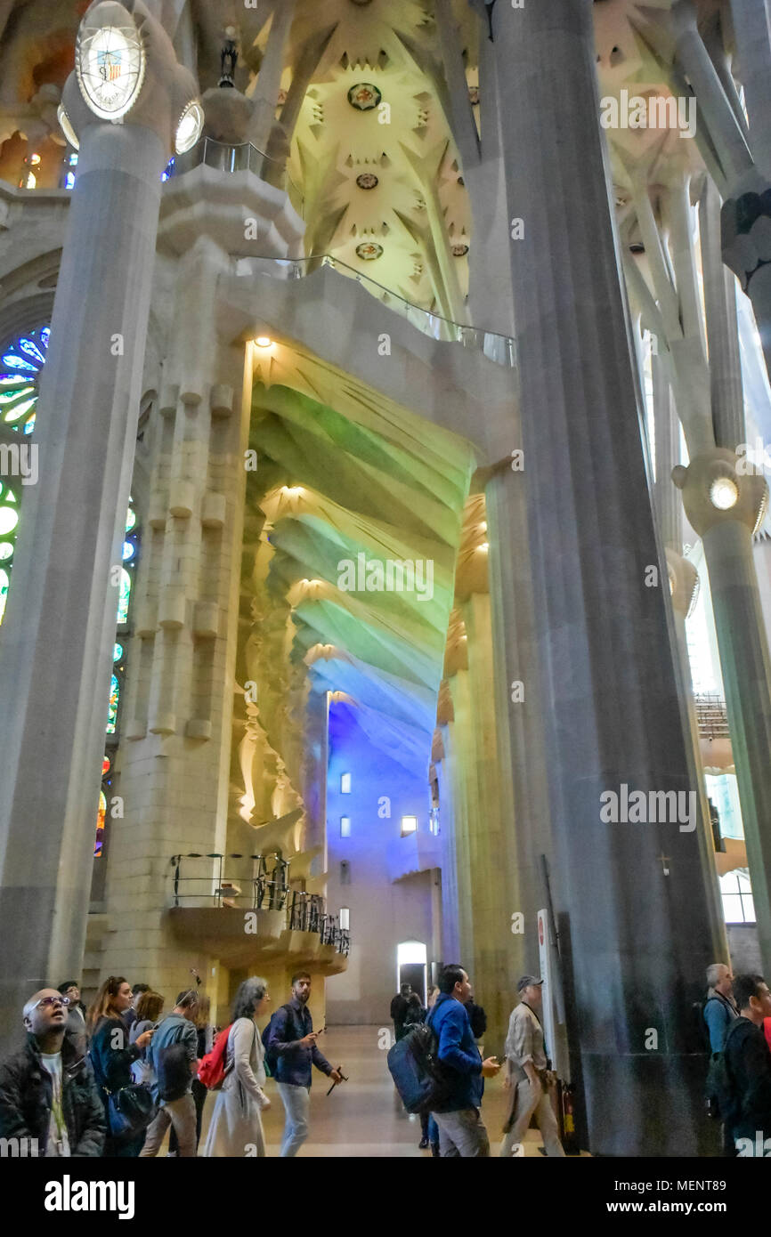 Sagrada Familia (Barcelona) Moderne, Dom Stockfoto