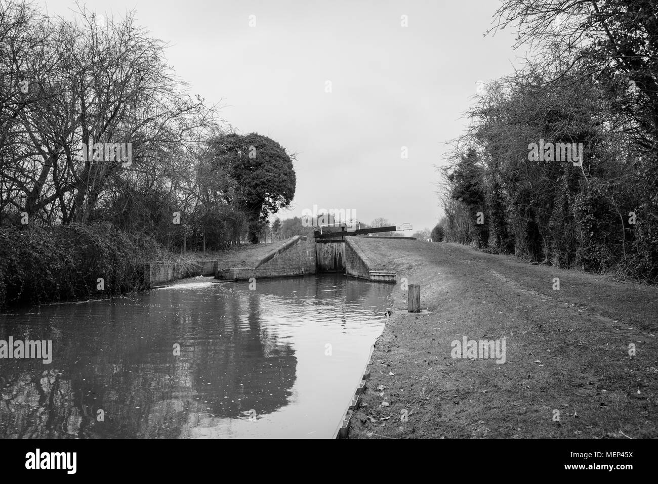 Der Kanal neben dem edstone Aquädukt Stockfoto