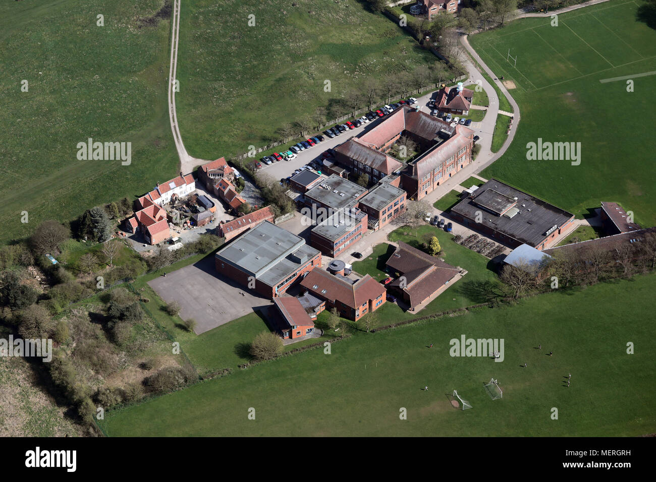 Luftaufnahme von Beverley Grammar School, East Yorkshire Stockfoto