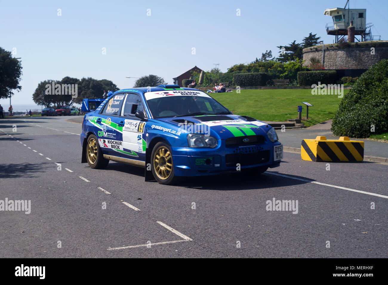 Corbeau sitze Rally Tendring und Clacton Sonntag, 22. April 2018. Stockfoto