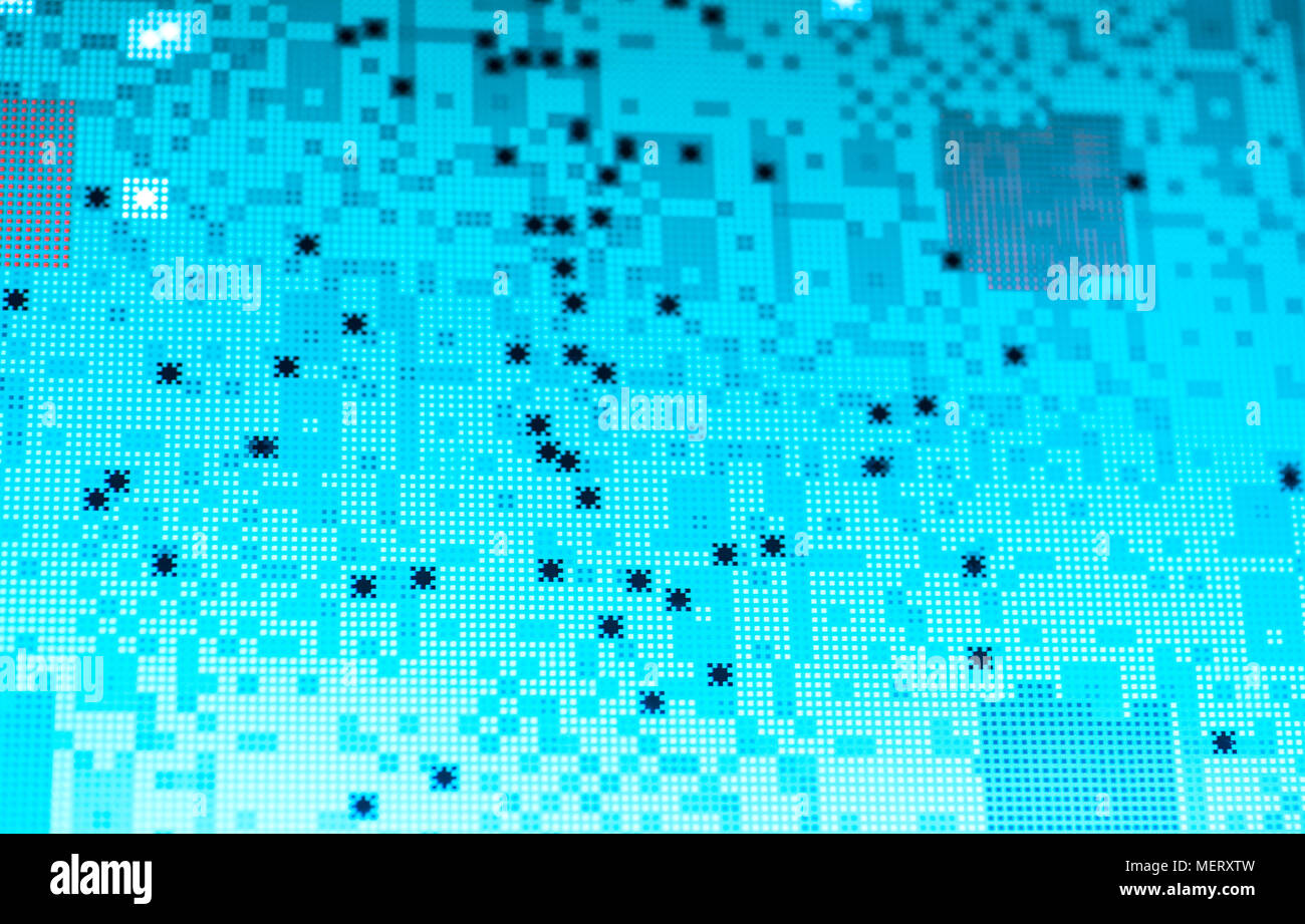 Wissenschaftliche Krebs Analyse Pixel Stockfoto