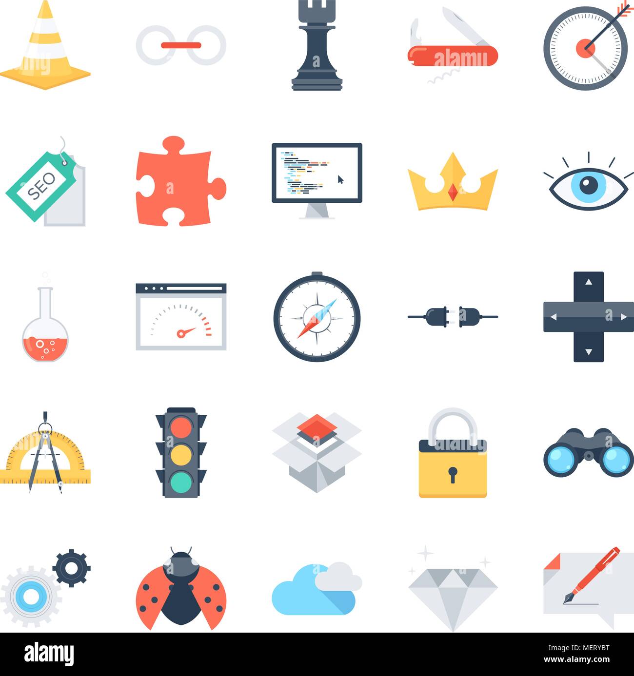 SEO und Web-Optimierung Stock Vektor