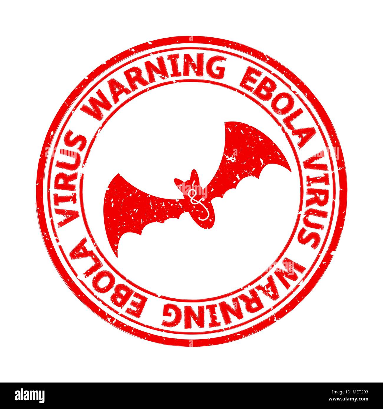 Ebola virus Stempel Stock Vektor
