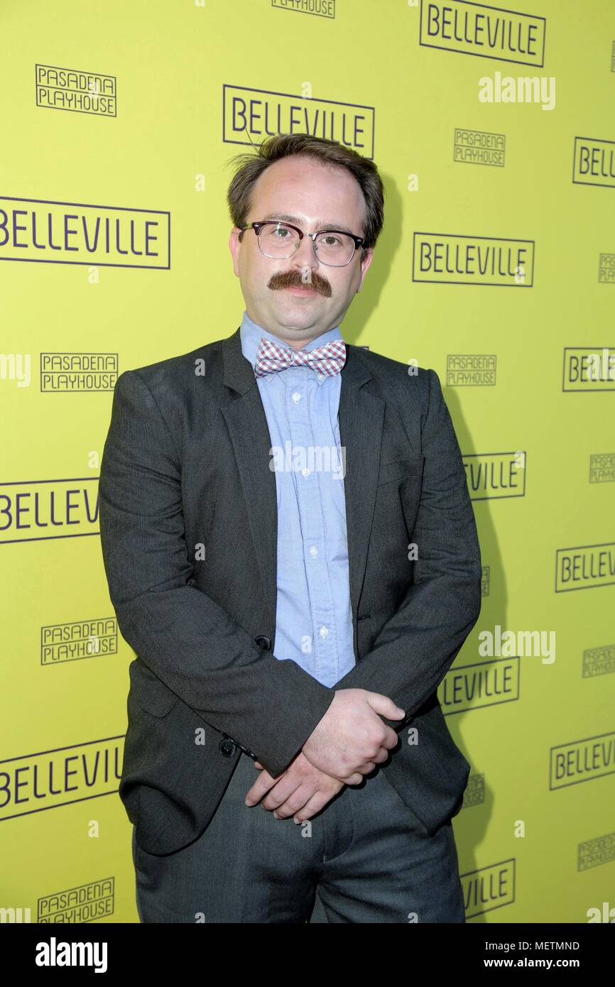 Arnie Pantoja in der Ankunftshalle für BELLEVILLE Opening Night, Pasadena Playhouse, Pasadena, CA April 22, 2018. Foto von: Priscilla Grant/Everett Collection Stockfoto