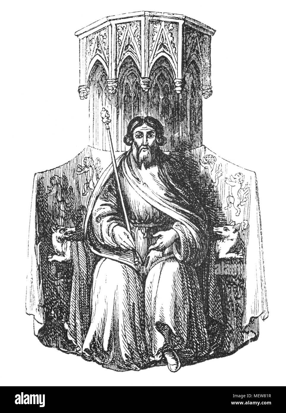 Owain Glyndŵr (1359 - 1415), alias Owen Glendower war eine walisische Herrscher und die letzten Welshman den Titel Prinz von Wales zu halten, aber für viele, auch gesehen als inoffizieller König. Am 16. September 1400, er stiftete die Walisische Revolte gegen die Herrschaft von Heinrich IV. von England. Der Aufstand wurde zunächst sehr erfolgreich und schnell die Kontrolle über große Bereiche von Wales, aber es litt unter Schlüssel Schwächen - insbesondere ein Mangel an Artillerie, die Erfassung von Verteidigten Festungen schwierig und von Schiffen, die ihre Inseln verwundbar gemacht. Der Aufstand wurde schließlich durch die überlegene Ressou unterdrückt Stockfoto Owain Glyndŵr (1359 - 1415), alias Owen Glendower war eine walisische Herrscher und die letzten Welshman den Titel Prinz von Wales zu halten, aber für viele, auch gesehen als inoffizieller König. Am 16. September 1400, er stiftete die Walisische Revolte gegen die Herrschaft von Heinrich IV. von England. Der Aufstand wurde zunächst sehr erfolgreich und schnell die Kontrolle über große Bereiche von Wales, aber es litt unter Schlüssel Schwächen - insbesondere ein Mangel an Artillerie, die Erfassung von Verteidigten Festungen schwierig und von Schiffen, die ihre Inseln verwundbar gemacht. Der Aufstand wurde schließlich durch die überlegene Ressou unterdrückt Stockfoto
