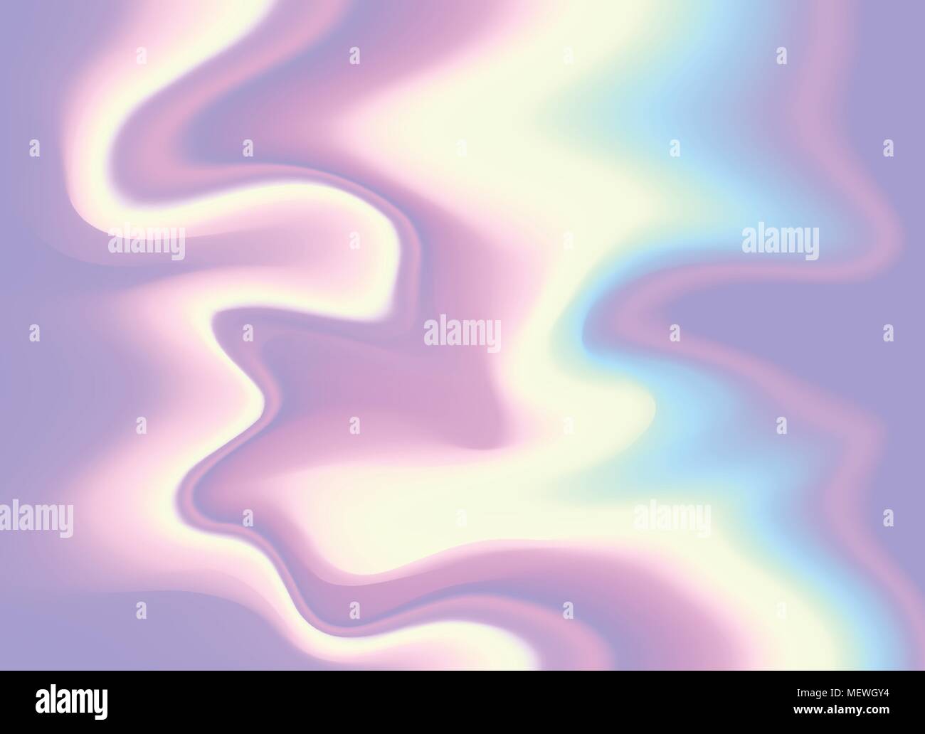Irisierende holographische Wellenmuster Hintergrund, Vector Illustration Stock Vektor