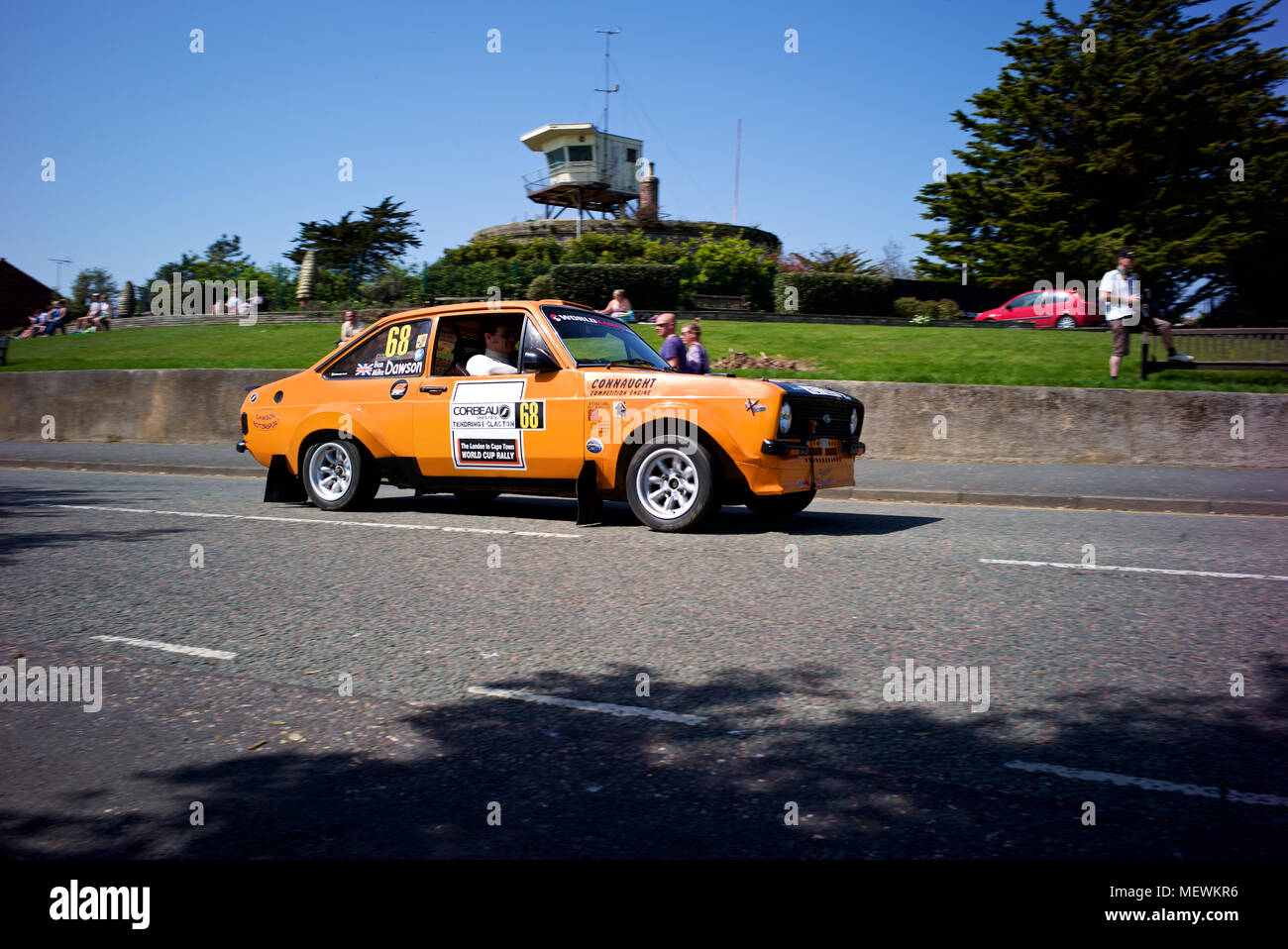 Corbeau sitze Rally Tendring und Clacton Sonntag, 22. April 2018. Stockfoto