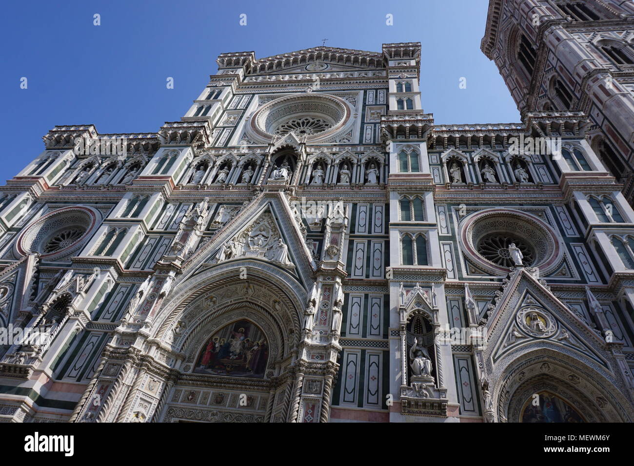 Blick von der Piazza del Duomo, der Kathedrale Santa Maria del Fiore, Florenz, Italien Stockfoto