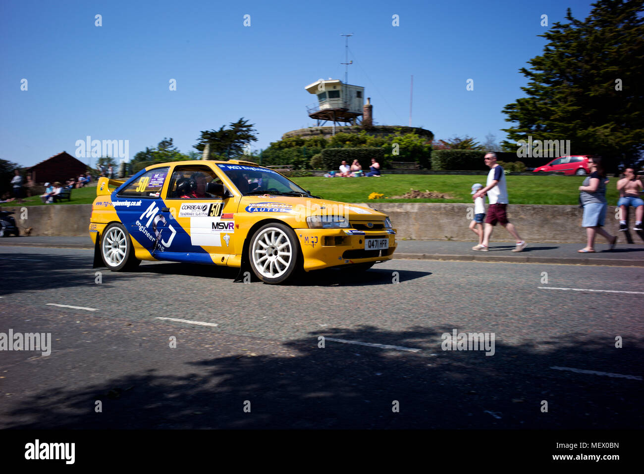 Corbeau sitze Rally Tendring und Clacton Sonntag, 22. April 2018. Stockfoto