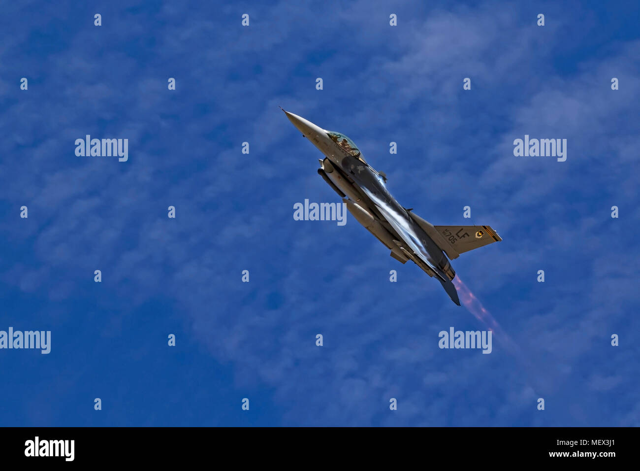 Flugzeug F-16 Falcon Jet Fighter Stockfoto