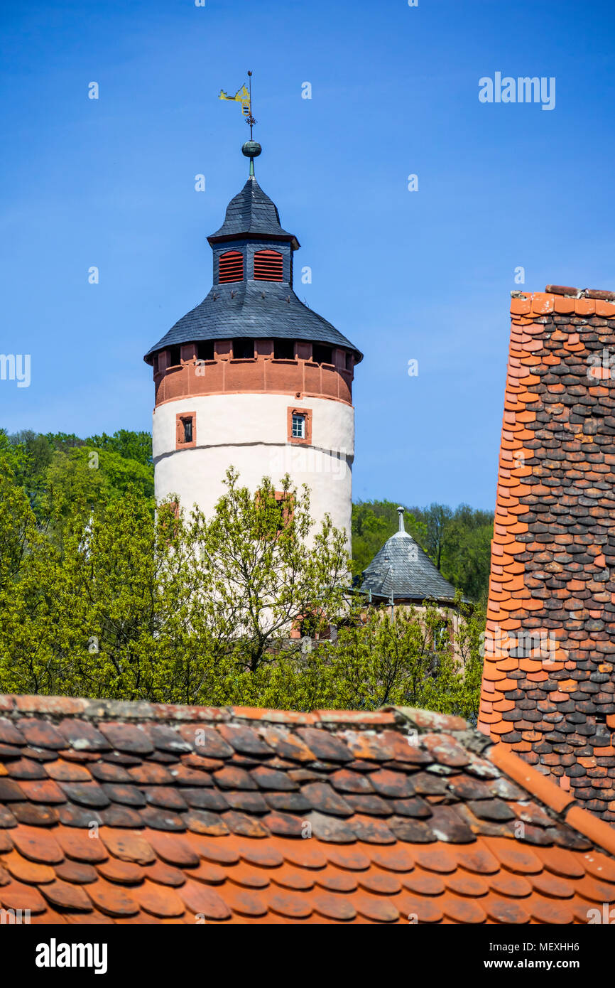 Bergfried Schloss Büdingen, Büdingen, Hessen, Deutschland, Europa ...