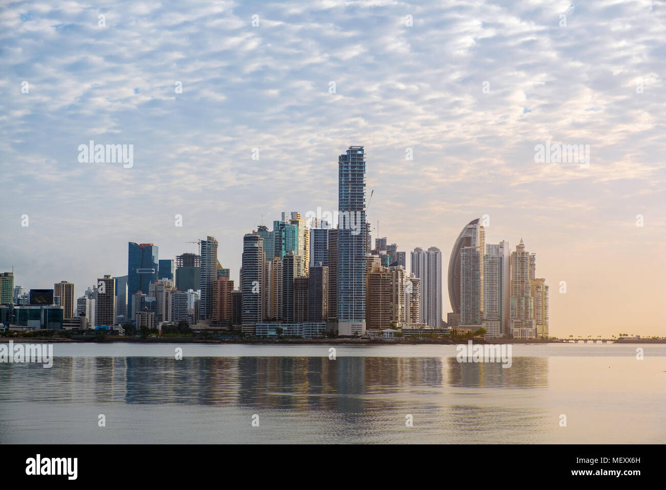 City Skyline, Wolkenkratzer, Gebäude, moderne Skyline von Panama City Stockfoto