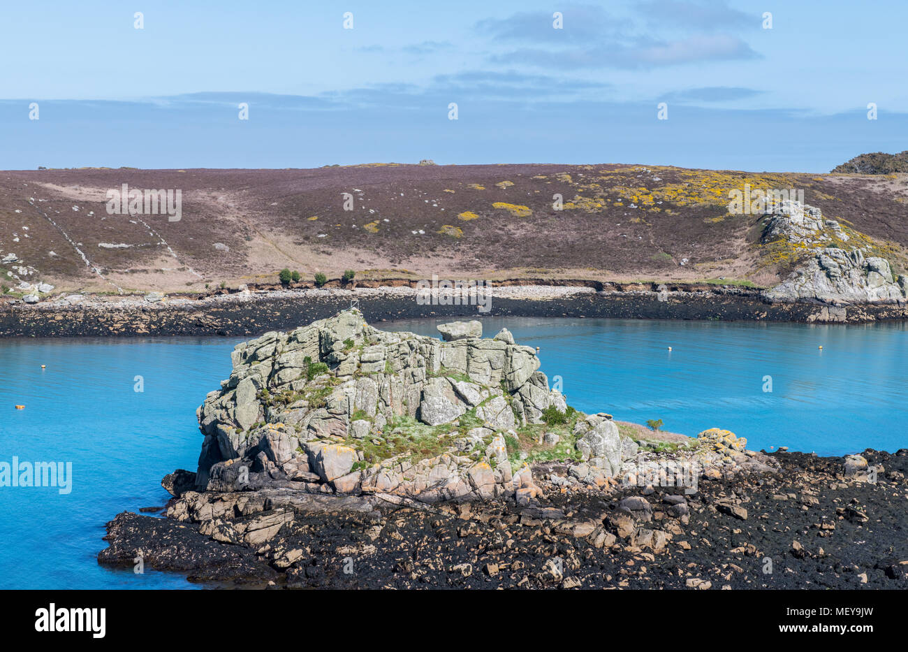 Hangmans Rock Bryher Scilly-inseln Stockfoto