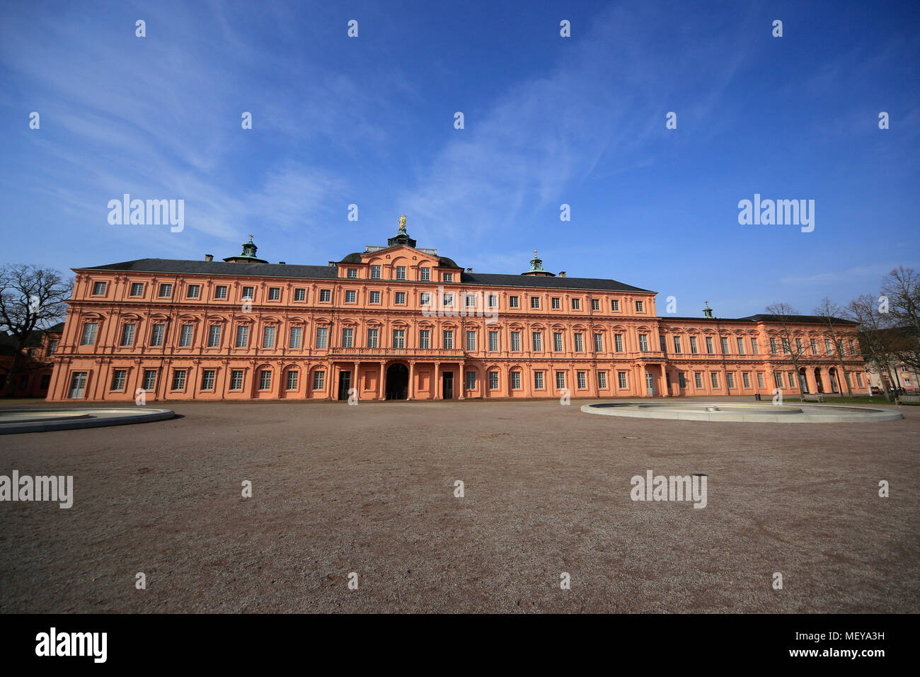 Rastatt-barocken Stadt in Deutschland in der Nähe Karlsruhe, dem Rhein und der französischen Grenze. Stockfoto