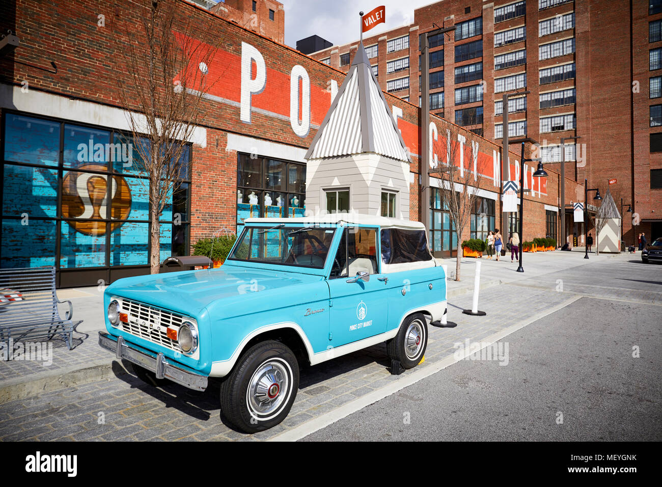 Atlanta, Hauptstadt des US-Bundesstaates Georgia, die Atlanta Mittelleiste oder Gürtel Linie Eine ehemalige Bahnlinie in ein Trail saniert, Ponce Stadt M Stockfoto