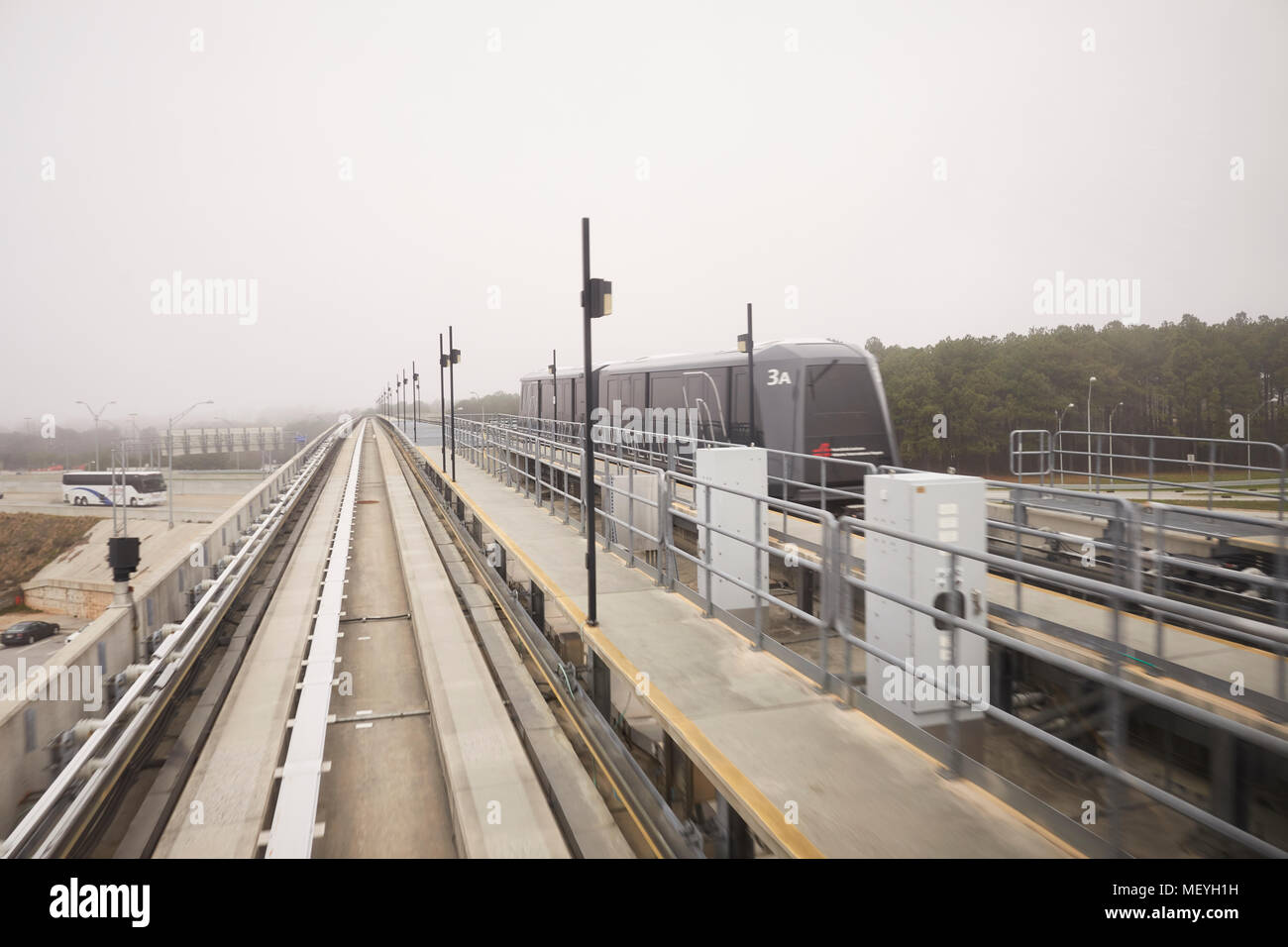 Atlanta, Hauptstadt des US-Bundesstaates Georgia, fahrerlose Atlanta MARTA SkyTrain an internationalen Flughafen Hartsfield-Jackson Stockfoto