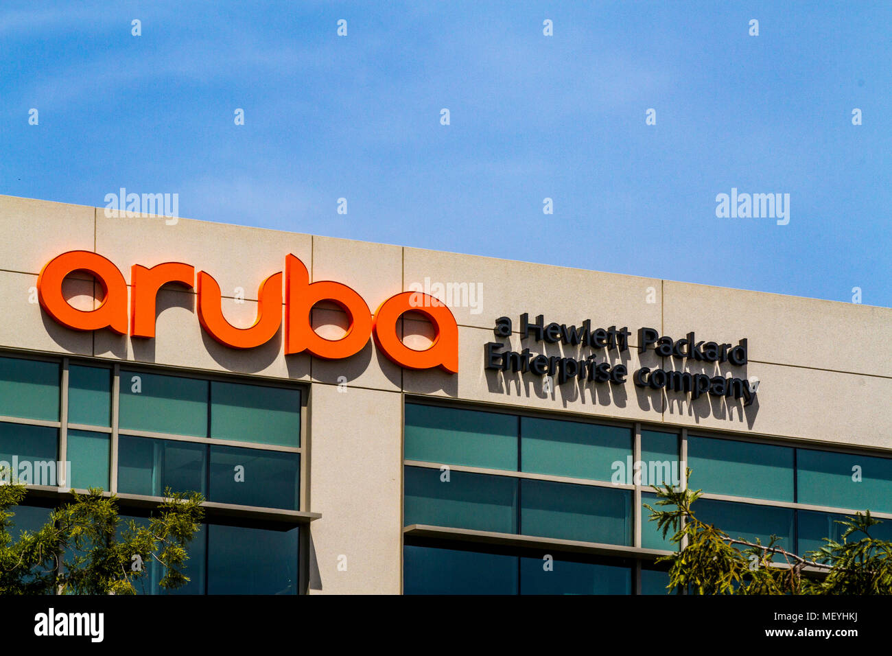 Aruba Networks im Silicon Valley von Nord Kalifornien USA Stockfoto