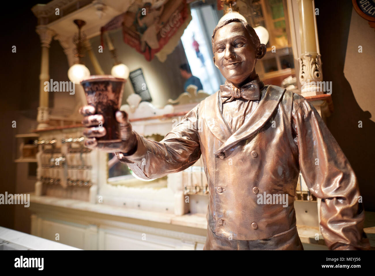 Atlanta, Hauptstadt des US-Bundesstaates Georgia, Interieur der Welt von Coca-Cola ein Museum Stockfoto