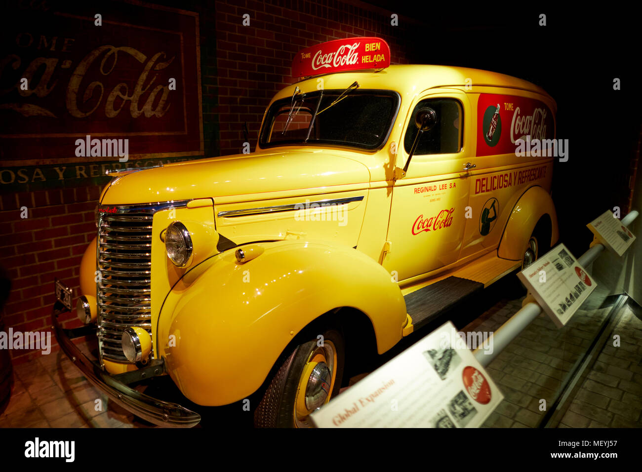 Atlanta, Hauptstadt des US-Bundesstaates Georgia, Interieur der Welt von Coca-Cola ein Museum Stockfoto