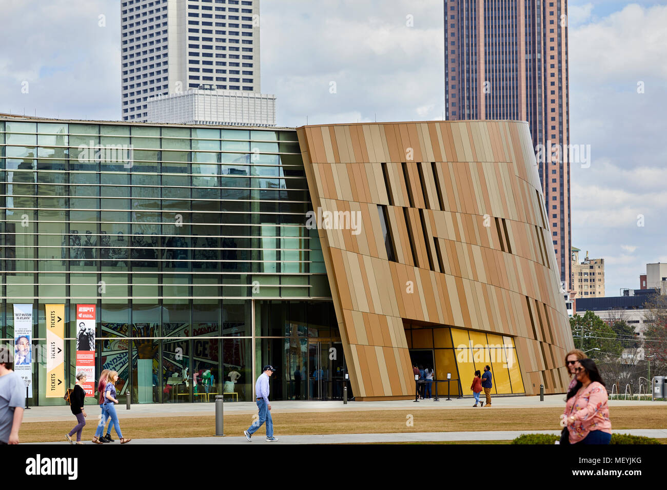 Atlanta, Hauptstadt des US-Bundesstaates Georgia, das Zentrum für Bürger- und Menschenrechte ist ein Museum gewidmet, die Errungenschaften der bürgerlichen Rechts Stockfoto