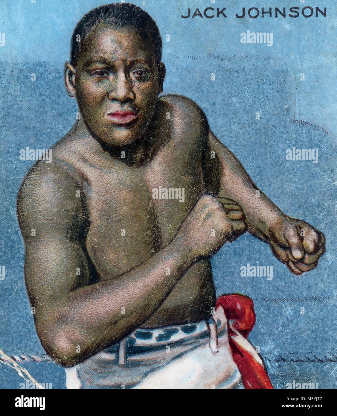 JACK JOHNSON (1878-1946), amerikanischer Boxer, war World Heavyweight Champion 1908-1915) Stockfoto