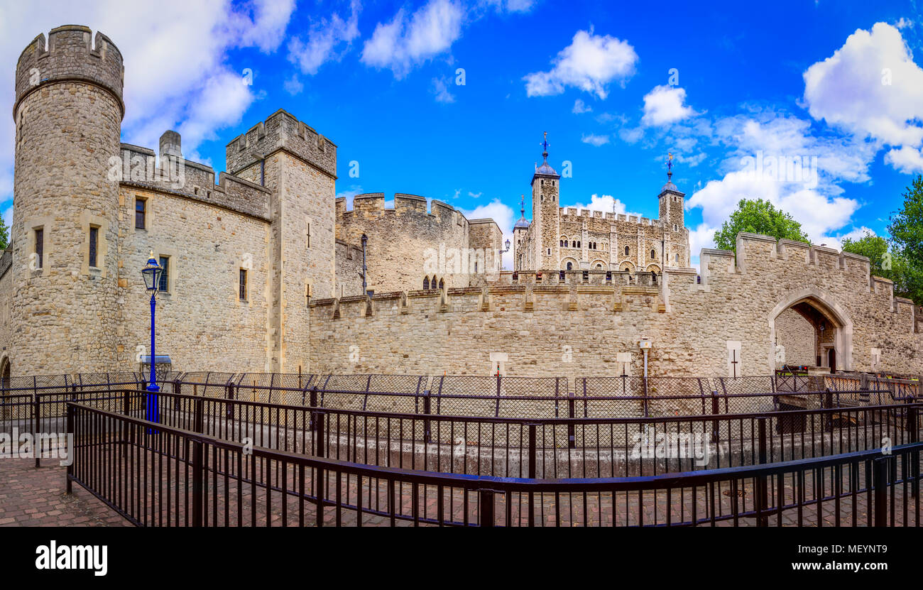 London, Vereinigtes Königreich von Großbritannien: Tower von London, Großbritannien Stockfoto