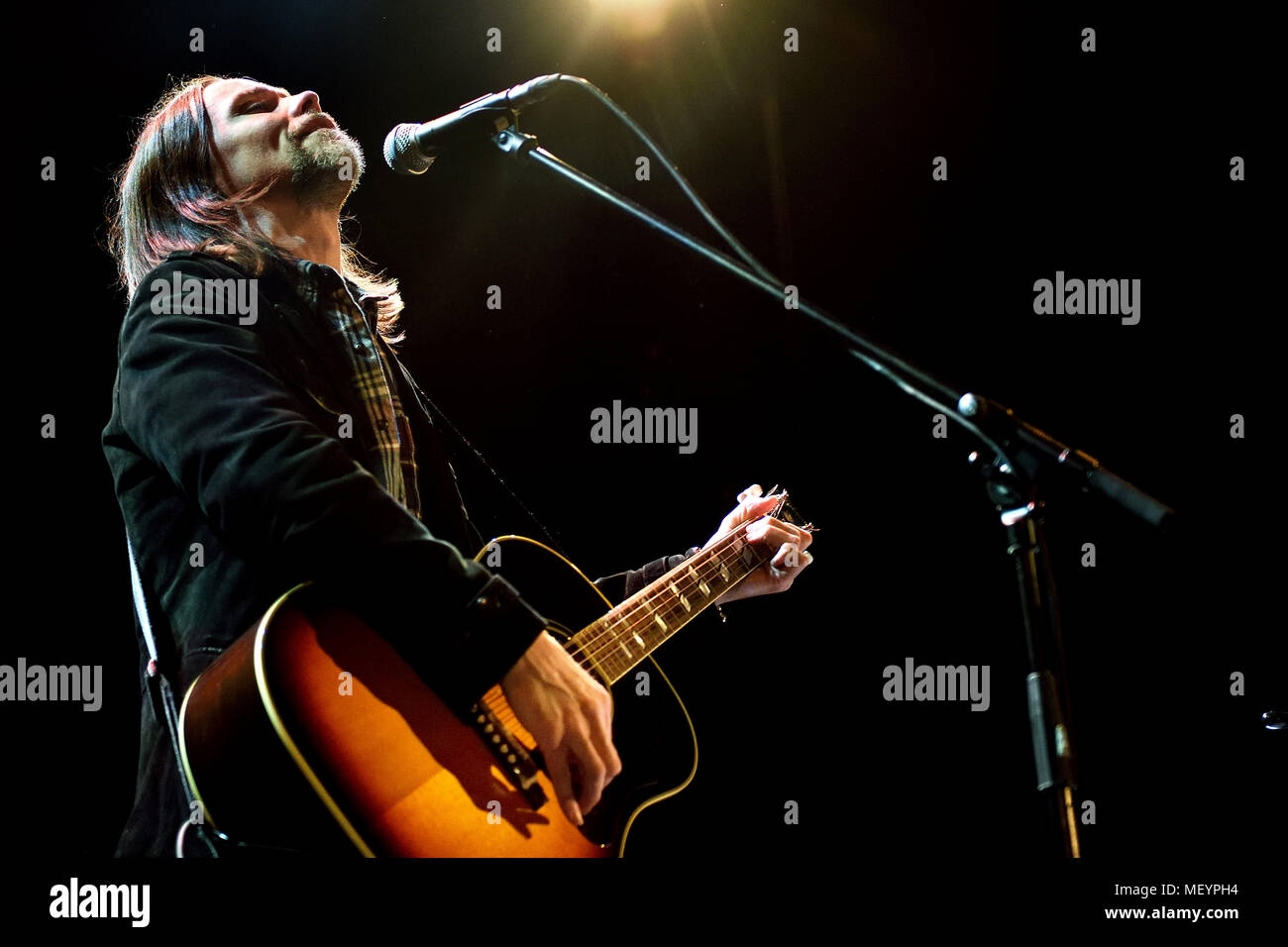 Myles Kennedy Acoustic gig, Jahr des Tigers Tour an der Islington Assembly Hall, London. 23. März 2018 Stockfoto