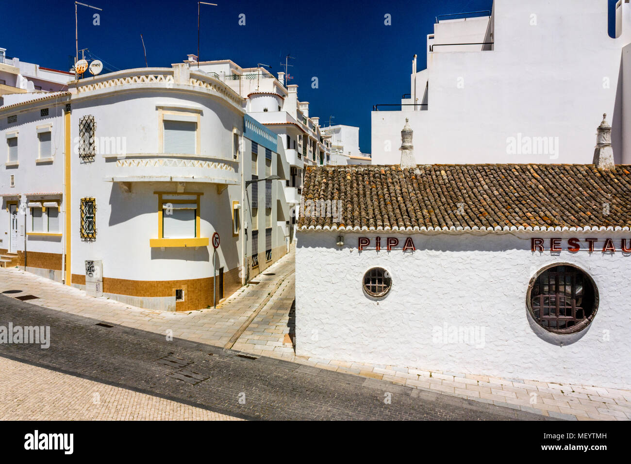 Armacao de Pêra, Portugal Stockfoto