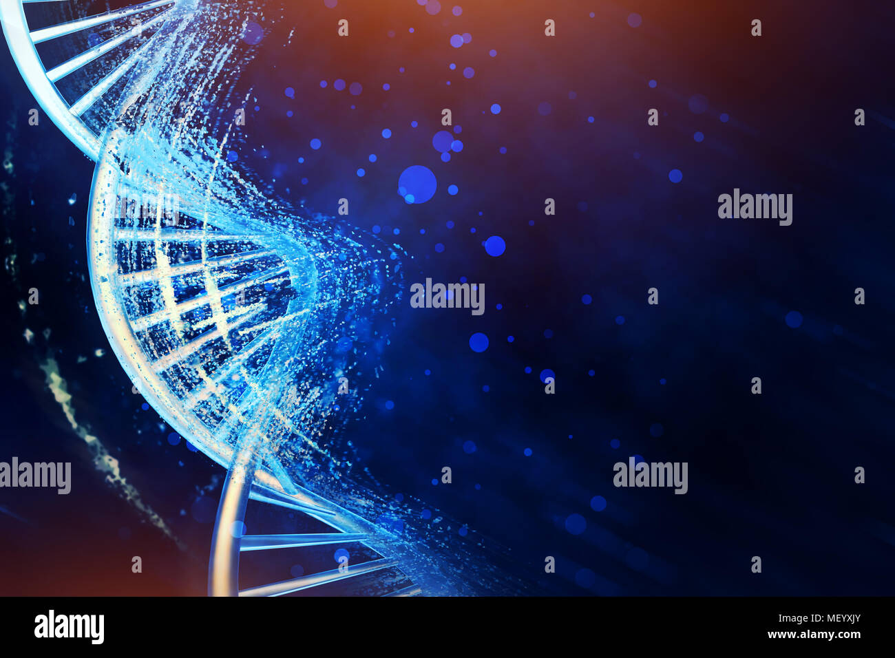 Menschliche DNA-Helix Strand abstrakte konzeptuelle Abbildung Stockfoto Menschliche DNA-Helix Strand abstrakte konzeptuelle Abbildung Stockfoto