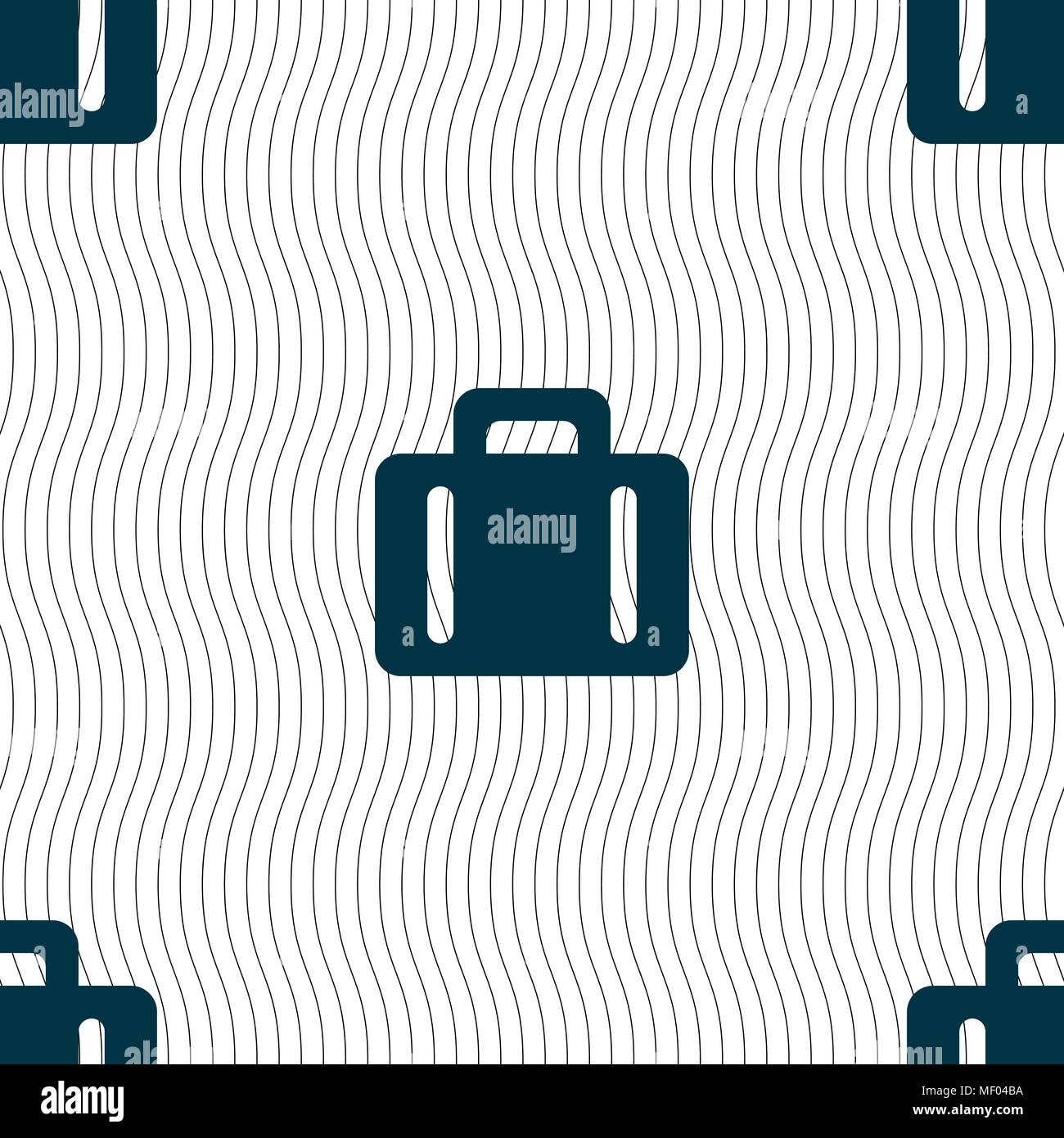 Koffer Symbol unterzeichnen. Nahtlose Muster mit geometrischen Struktur. Vector Illustration Stock Vektor