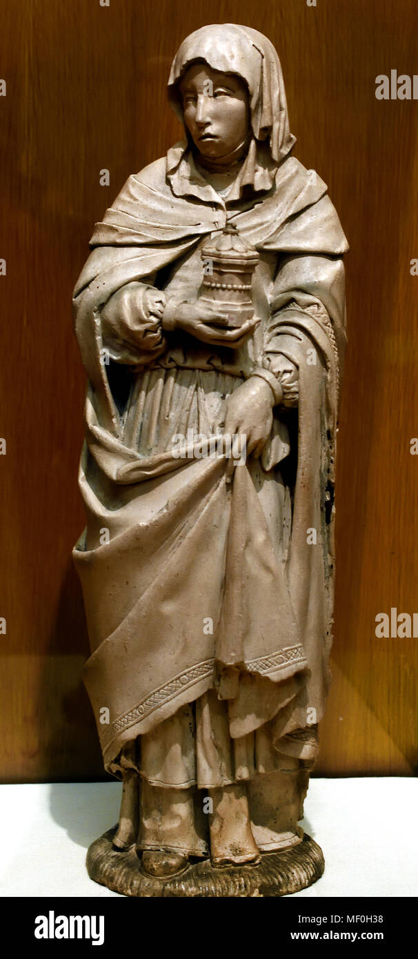 St. Maria Magdale - Sankt Maria Magdalena 1510 von unbekannter Künstler Troyes Frankreich, Französisch. (Kalkstein) Stockfoto