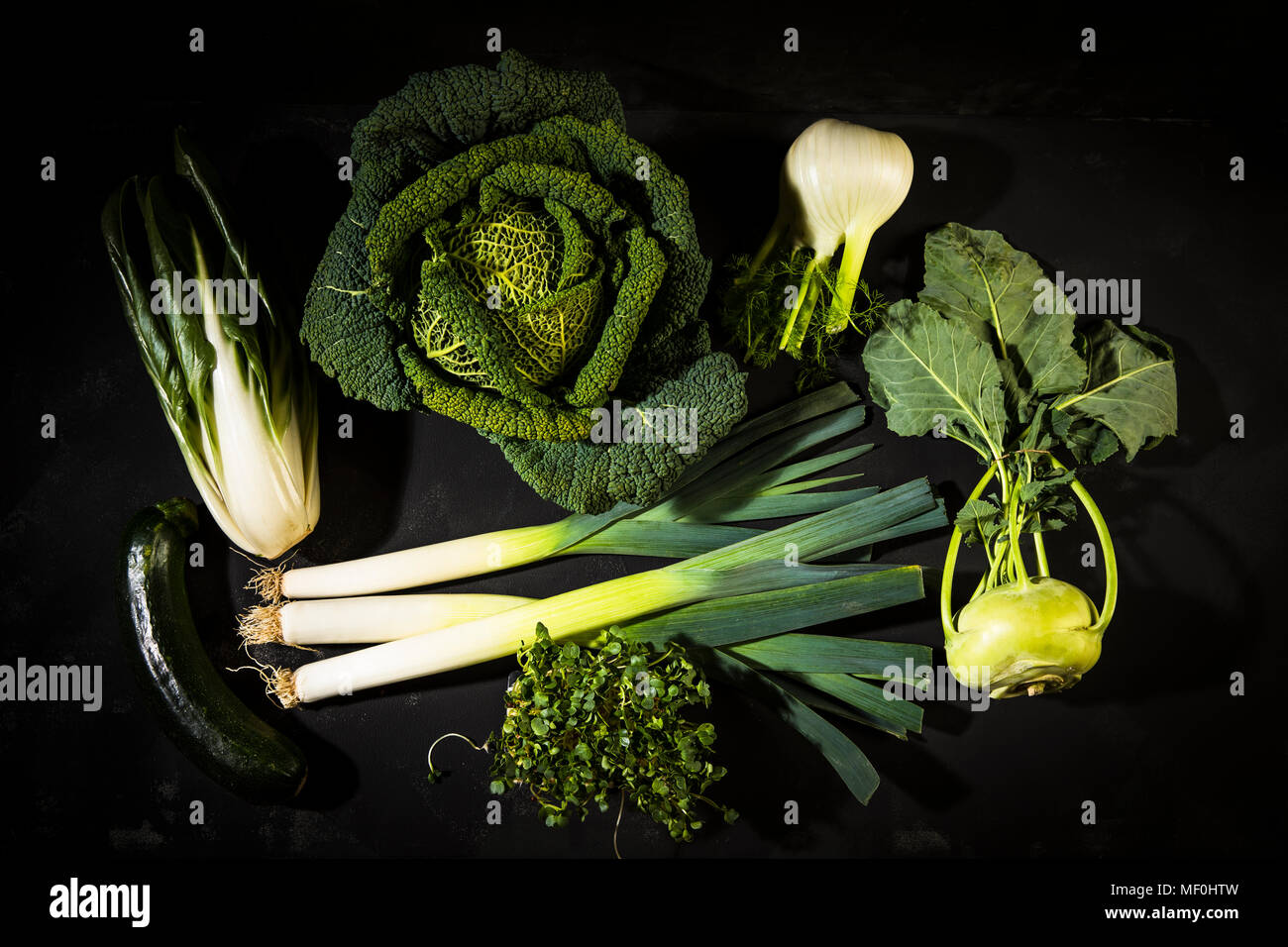 Verschiedene Sorten von Gemüse Stockfoto