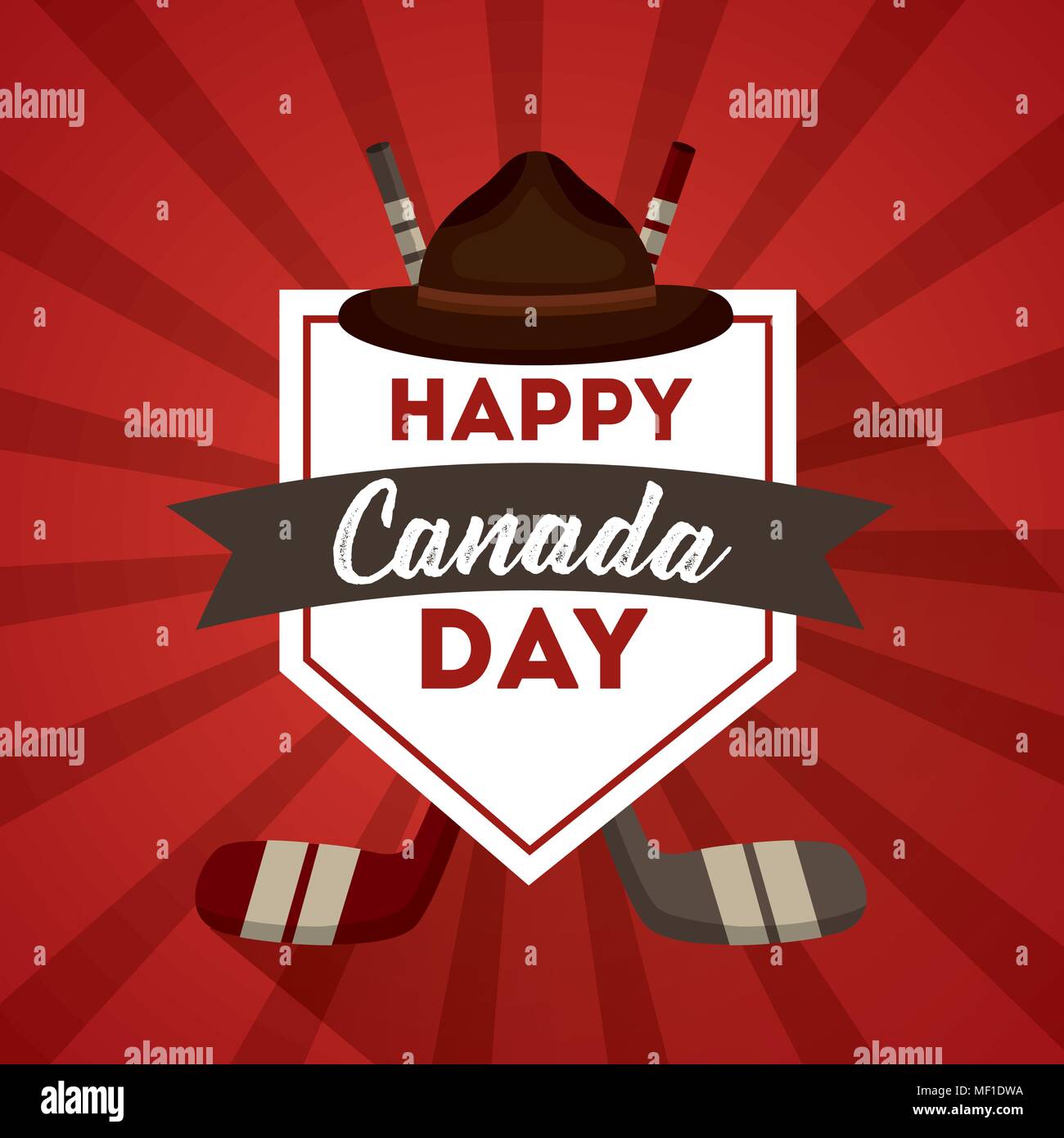 Happy Canada Day Stock Vektor